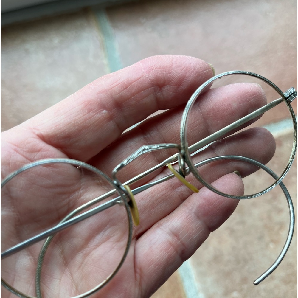1920’s Shuron Antique Round Wire Rim Round Glasses “Harry Potter Style” - Picture 5 of 7
